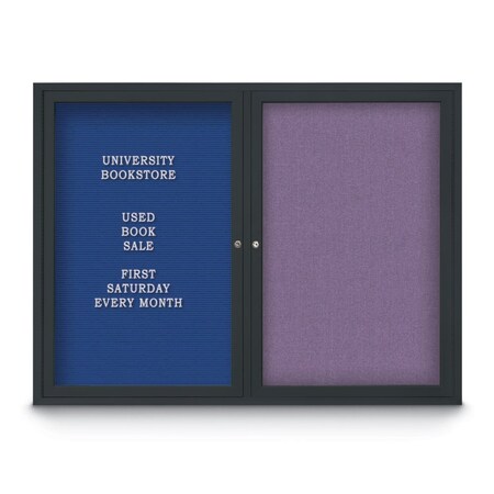 United Visual Products Corkboard, Synthetic Forbo/Bronze, 18"x24" UV429H-BRONZE-FORBO